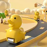 Mainan Track Slide Tangga Bebek Kuning Small Duck Otomatis — 3