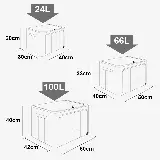 Kotak Penyimpanan Lipat Serbaguna Mainan dan Pakaian Double Zipper — 6