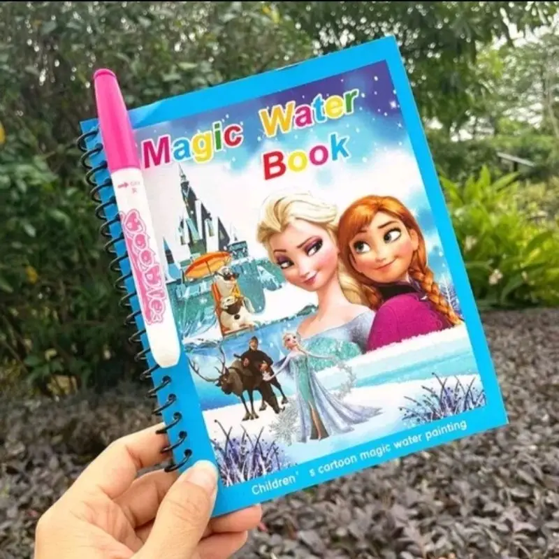 Buku Mewarnai Ajaib Magic Water Book Dilengkapi Spidol Air