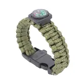 Gelang Survival Paracord Outdoor dengan Peluit dan Flint Fire Starter — 5