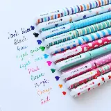 Pulpen Gel Warna Warni Karakter / Pulpen Lucu Korea Unicorn 10in1 Box — 4