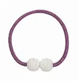 Pengait Cantolan Tali Pengikat Gorden Cantik Kain Magnet Mutiara 1 Pc — 8