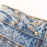 Kancing Jeans Logam Simple Adjustable Motif Bunga Model Pin Bros — 4