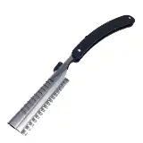 Alat Cukur Sasak Rambut Set 3 In 1 Gunting Zigzag Pisau Cukur Sisir — 3
