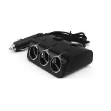 Adaptor Charger Mobil 3 Slot Cabang Car Lighter Socket USB Splitter — 1