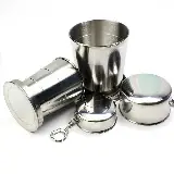 Gantungan Kunci Gelas Lipat Stainless Steel Serbaguna — 3