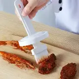 Tempat Minyak Goreng Kecap Madu Saos Bbq Kaca Dengan Kuas Serbaguna — 5