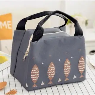 Tas Bekal Ikan Fish Botol Kotak Makan Anak Lunch Box Cooler Bag