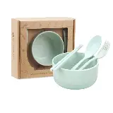 Set Mangkok Sayur Soup Wheat Straw Lengkap Sendok Garpu Sumpit — 5