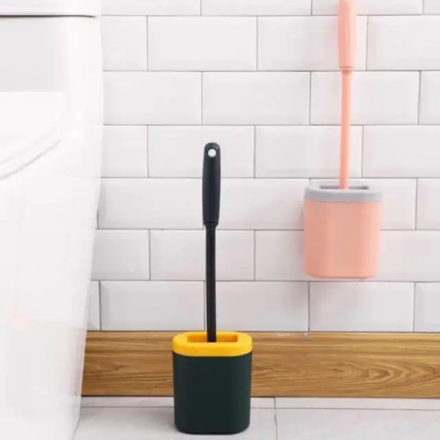 Sikat WC Toilet Silikon Tipe Lantai Brush Toilet Silicone Floor Type