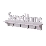 Rak Dinding Sweethome WPC dengan Gantungan Baju Vintage — 4