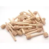 Sendok Stik Stick Kayu Adukan Madu Food Grade Honey Dipper Spoon - Kayu — 2