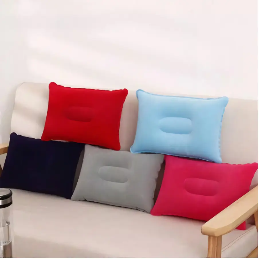 Bantal Angin Kepala Tiup Camping Outdoor Portable Travel