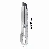 Pisau Cutter Besar Super Tajam 9 in 1 Stainless Steel — 9