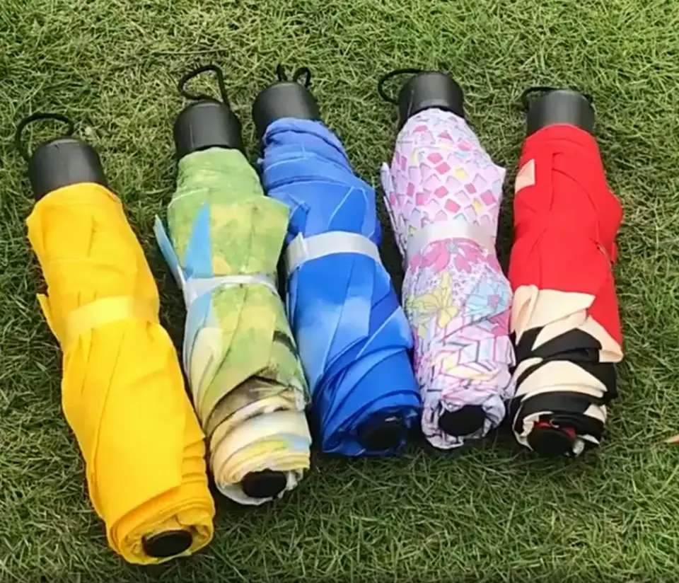 Payung Hujan Lipat Kecil Mini Lucu Motif Bunga Folding Umbrella