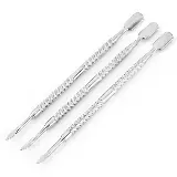 Alat Pendorong Kutikula - Stainless Steel Anti Karat dengan 2 Kepala — 2