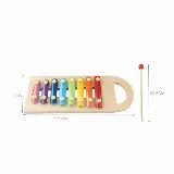 Mainan Kayu Edukasi Anak Puzzle 3D Shape Geometri Xylophone — 2