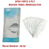 Masker Kf94 Kain Warna Warni Hitam Ungu Navy Grey Isi 10 Pcs — 4