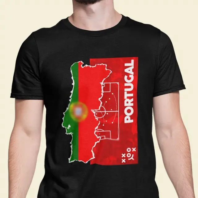 Baju T Shirt Bola Tim Nasional Timnas Sepakbola Portugal