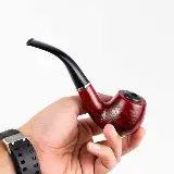 Pipa Filter Rokok Cangklong Kayu Ukir Popeye Chung Feng — 1