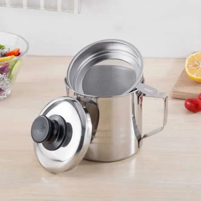 Saringan Penyaring Ampas Sisa Minyak Goreng Bekas Stainless 1.3 Liter
