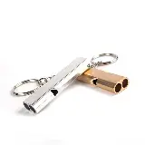 Gantungan Kunci Peluit Unik Aluminium Emergency Whistle Keychain — 6