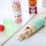 Pensil Warna Kayu Murah 12 Warna Dengan Pengserut Dan Box Karakter — 4