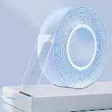 Double Tape Isolasi Nano Magic Anti Air Tranparan Bening 3m — 2