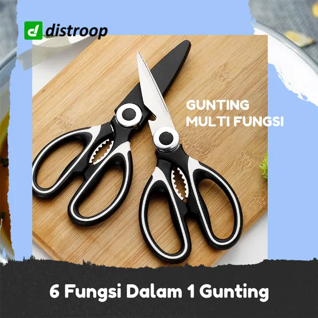 Gunting Dapur Serbaguna Multifungsi Baja Stainless