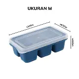 Alat Pencetak Es Batu Puding Agar-Agar 6 Kotak dengan Penutup — 1