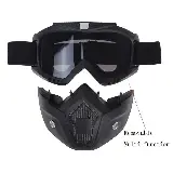 Kacamata Google Full Face Helm Masker Motor Paintball Airsoft Trail — 2