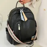 Tas Ransel Wanita Kulit Korea Kekinian Import Tali Slempang 2in1 — 4