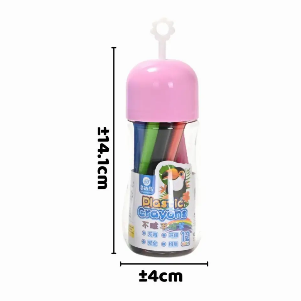 Set Krayon Dapat Dihapus Erasable Crayon dengan 12 Warna
