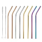 Straw Sedotan Stainless Steel Lengkung Melengkung Ramah Lingkungan — 1