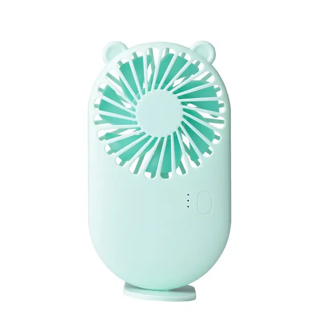 Kipas Angin Portable 2 IN 1 Cute Pocket Mini Fan USB 3 Kecepatan