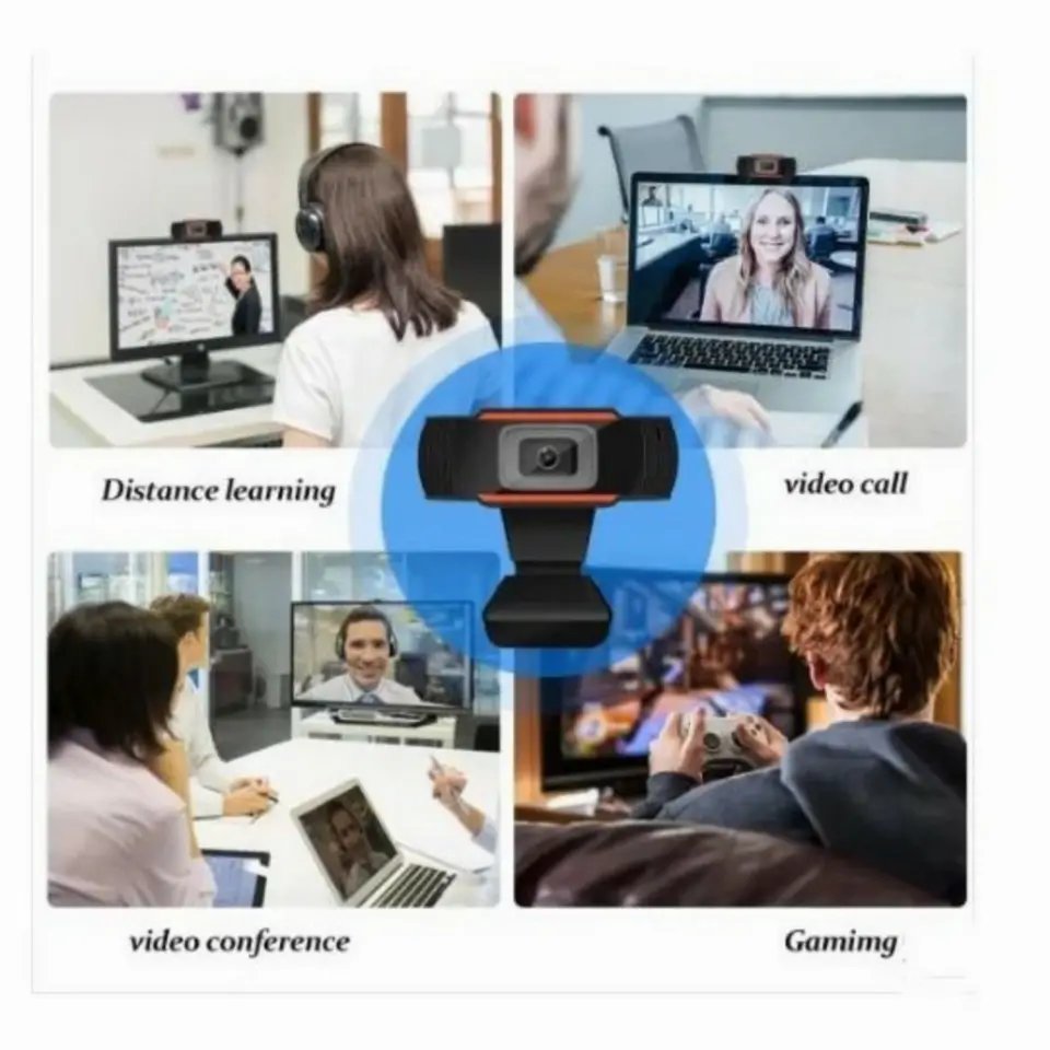 Webcam Laptop dan PC Web Cam Camera HD 720P Autofocus