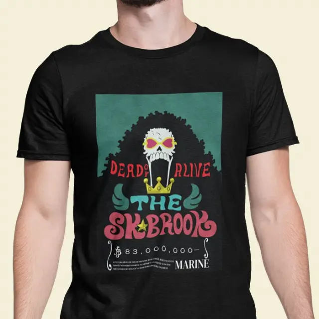 Kaos One Piece Soul King Brook Tshirt Anime One Piece