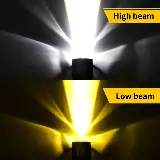 Lampu LED Laser D2 H4 High Low 20 Watt 9V-24V Aluminium Full 3000LM — 9
