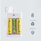 Charger Casan Isi Ulang Battery Baterai AA AAA 3 Slot Kabel Usb — 1