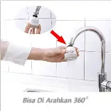 Sambungan Kran Air Wastafel Plastik On Off 3 Mode 360 Derajat — 4