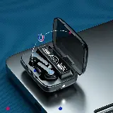 Headset Bluetooth Wireless TWS M19 dengan Powerbank dan Flashlight — 4