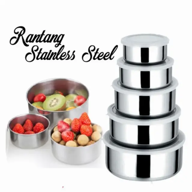 Tempat Makan Bekal Rantang 5 Susun Stainless Steel Serbaguna