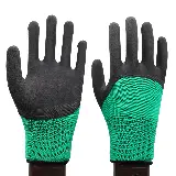 Sarung Tangan Karet Palm Fit Hand Glove Mekanik Motor Hitam Nylon — 5