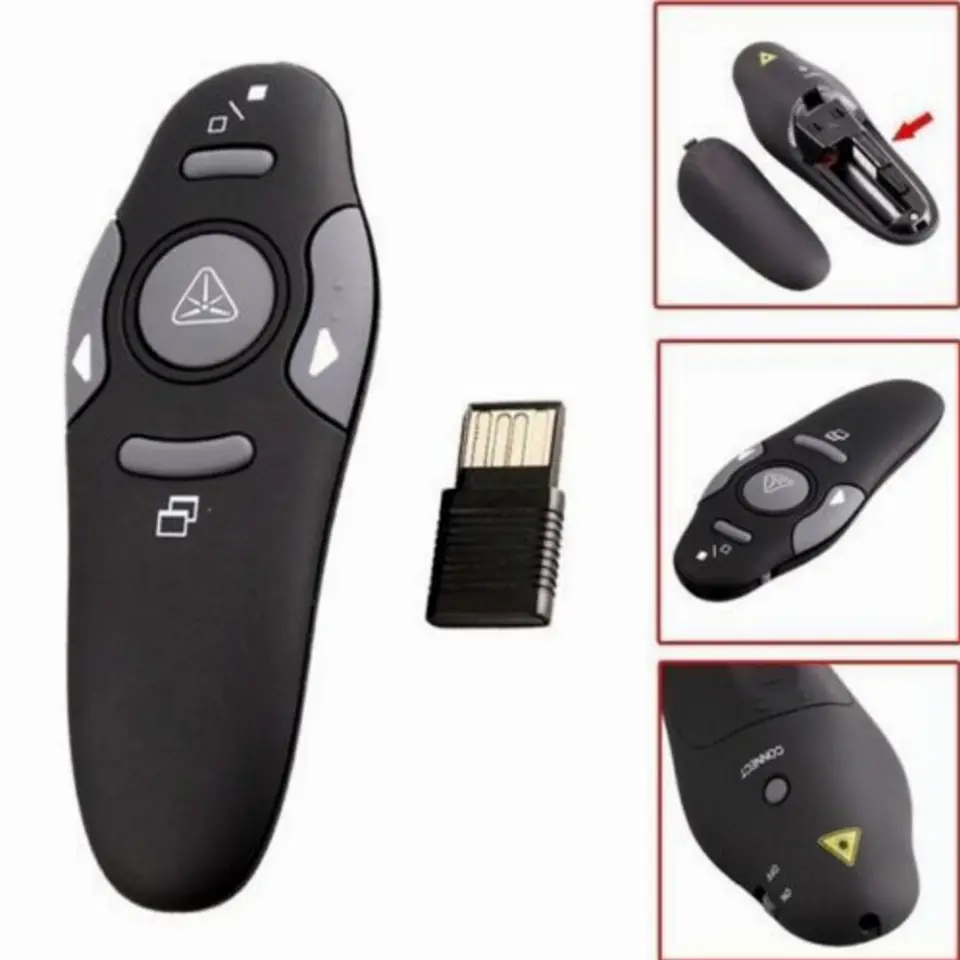 Laser Red Pointer Presentasi Powerpoint Wireless Remote Control