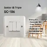 Saklar IB Stop Kontak Sakelar Tanam Indoor Standar SNI — 5