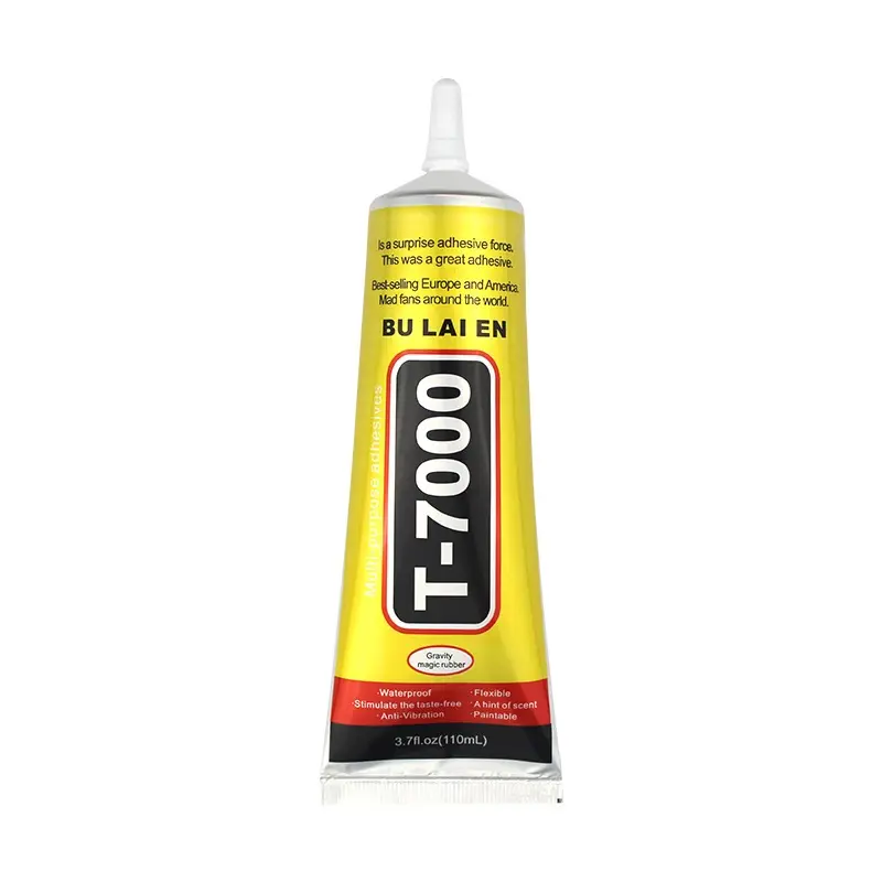 Lem LCD Touchscreen T-7000 Hitam dan Bening 15ml Multifungsi