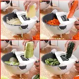 Pemotong Sayur Buah Multiguna Dengan Baskom Saringan — 2