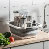 Baskom Talenan Lipat Multifungsi 3in1 Cuci Buah dan Sayur Portable — 2
