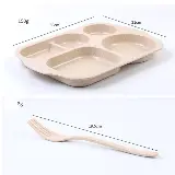 Peralatan Makan Set Piring 5 Sekat Diet Korea Warna Anti Pecah — 5