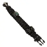 Gelang Survival Paracord Outdoor dengan Peluit dan Flint Fire Starter — 3